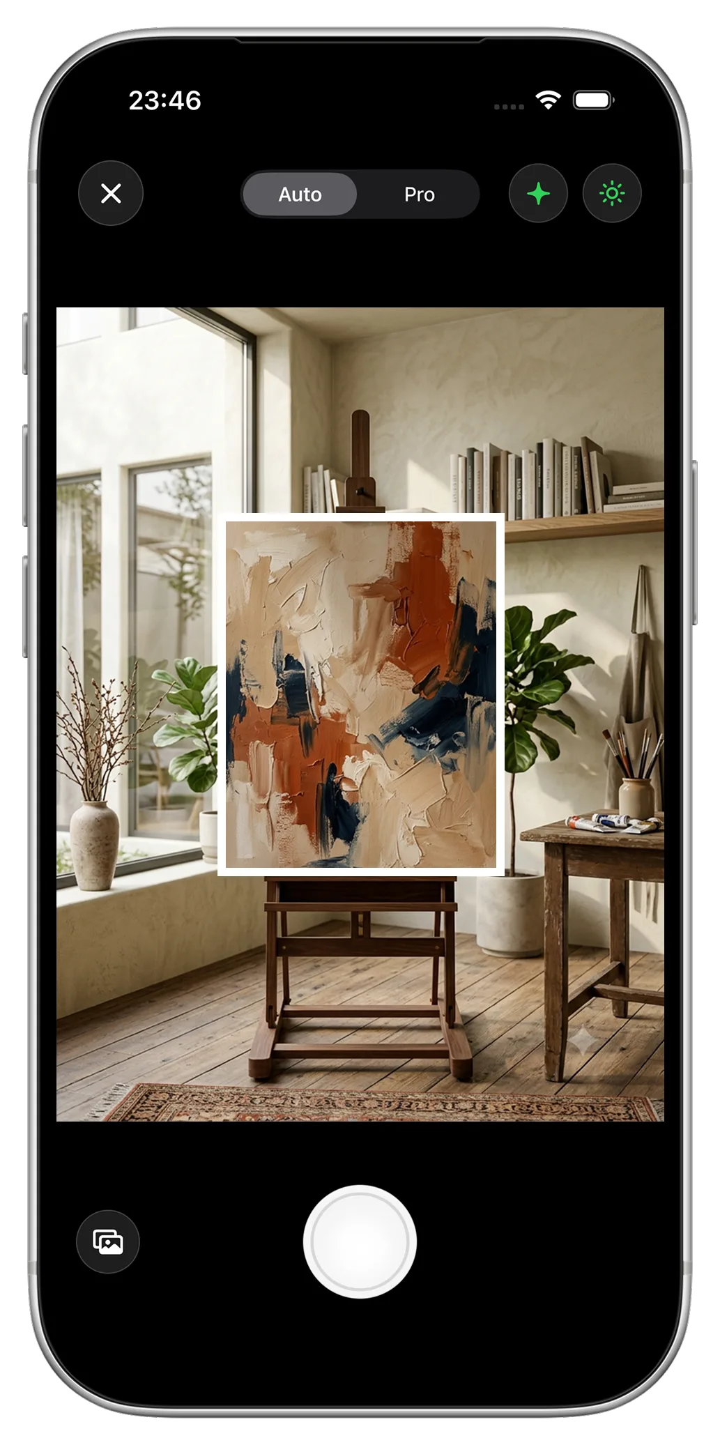 Artwork capture photo
